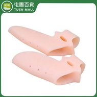 米色 [1對裝] 外反拇趾保護套 拇指外翻腳趾分離器 腳趾矯正器 [平行進口]