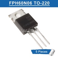 5pcs FHP60N06 TO-220 FHP 60N06 TO220 N-channel 60A/60V MOSFET Transistor New Original IC