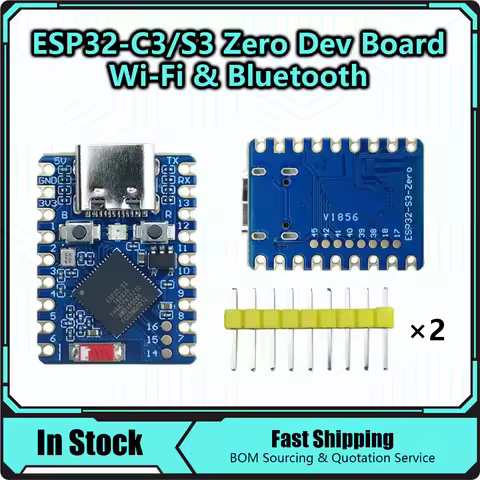 ESP32-C3-Zero ESP32-S3-Zero Mini Development Board WiFi Bluetooth Ultra-small Size ESP32 C3 S3 ESP 3