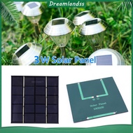 3W 5V Solar Cell Panel Solar Charging Panel Phone Power Bank for Solar Light for 3.7V Battery 3-5V B