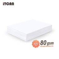 iTCAN กระดาษถ่ายเอกสาร A4 80 แกรม A4 70 แกรม (1 รีม / 500 แผ่น) Copier Paper A4 paper Idea Work (NOT