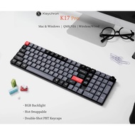 Keychron K17 Pro (96% layout)  Low profile  Ultra-Slim QMK/VIA Wireless Custom Mechanical Keyboard R