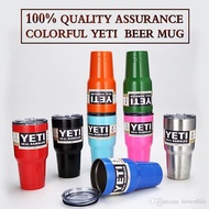 (10Pic)900ml Colorful Yeti Cups Cooler YETI Rambler Tumbler Travel Vehicle Beer Mug Double Wall Bila