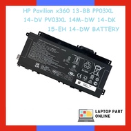 HP Pavilion x360 13-BB PP03XL 14-DV PV03XL 14M-DW 14-DK 15-EH 14-DW Series HSTNN-LB8S HSTNN-DB9X HST