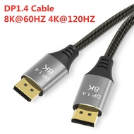 DisplayPort 1.4 Cable 30AWG Copper DP 1.4 8K@60Hz 4K@144Hz 32.4Gbps HDR 3D For HDTV Graics  Projector HDTV