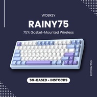 🇸🇬 WOBKEY RAINY75 75% Wireless Prebuilt Custom Mechanical Keyboard RGB Tri-Mode Connectivity