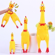 (acc ptk) Screaming chicken toy / Chicken toy with sound, shrilling chicken, 2 sizes of anchovies Ch