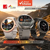 DM76 Men's Outdoor Sports GPS Smartwatch, Bluetooth Call, 1.32'' AMOLED Display, 50M Waterproof, Hea