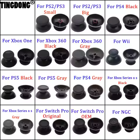 2pcs Analog Joystick Stick grip Cap for PS2 PS3 PS4 pro slim PS5 Xbox 360 Xbox Series S One S X game