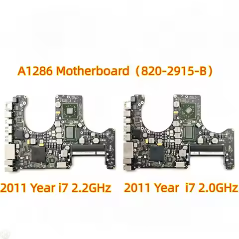 100% Test A1286 Motherboard For MacBook Pro 15" A1286 Logic Board 820-2915-B i7 2.0/2.2GHz 2011Years