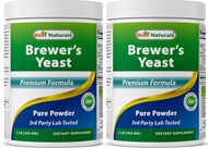 2 Pack 100% Pure Brewers Yeast Powder - 16 oz - Supports for Increased Breast Milk Supply During Bre