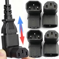 1/4Pcs IEC 320 C14 To C13 Left Right Angle AC Adapter - Down Up Angle AC Converter - for Computer - 