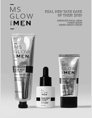 MS GLOW FOR MEN/MS GLOW MEN ORIGINAL/FACIAL WASH MS GLOW MEN/BRIGHT CREAM MEN/POWER SERUM MEN/SUNSCREEN MS GLOW MEN/SKINCARE MS GLOW ORIGINAL FOR MEN