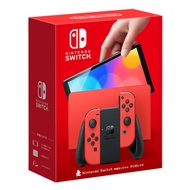【‎Nintendo任天堂】Switch OLED 瑪利歐亮麗紅 特別版主機《台灣公司貨/保固一年》(主機)