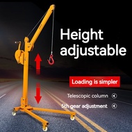 200-500KG Mobile and Convenient Foldable Hand Cranked Crane Household Manual Small Crane Lifting Cra