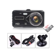 ฟรีเมมโมรี่การ์ด32G ️ กล้องติดรถยนต์ 2กล้อง WDR + HDR，กลางคืนชัดสุด ของแท้ 100%，Full HD 1080P，170องศ