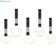 DWAYNE Rear Bumper Warning Ring, Broken Heart JDM Drift Charm Strap, Durable Cherry Blossom Handle C