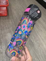 กระติกน้ำ หลอดดูด Smiggle water bottle-- รุ้ง ดอกไม้