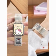 Suitable for iwatch10 Strap Apple S9 Watch KT Cat Braided 10 Nylon Wristband S8 Days Sports Suitable