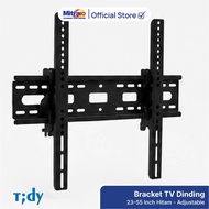 Bracket TV Dinding 23-55 Inch Hitam Universal Adjustable - Tidy