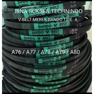 V-BELT BANDO TYPE A76, A77, A78, A79, A80 VBELT/ V BELT/ VANBELT/ VAN BELT/ FANBELT/ BANDO FAN BELT 