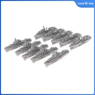 [RazecaMY] Set of 10 Navy  Warship Boat Model Toy Adults Play Set for Kids, Boys and Girls Collectio