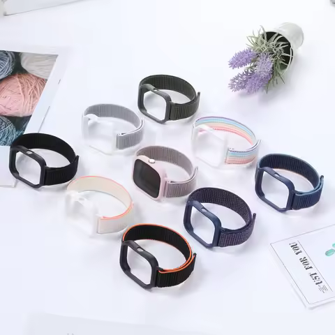 Case+Nylon Loop Strap for Xiaomi Redmi Watch 4 accessories sport Breathable correa Replacement brace