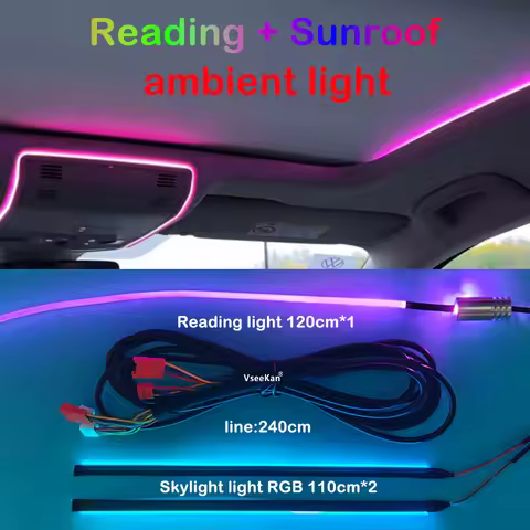 Car Reading Ambient Light Horn Tweeter Ambient Light Sunroof Ambient Lights Universal Use All the Ca