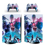 Game Arcadegeddon PS5 Standard Disc Skin Sticker Decal Cover for PlayStation 5 Console and 2 Controllers PS5 Skin Sticker