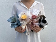 【DIY材料包】單支小花束(2入)|不凋花|永生花|乾燥花|