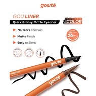 Gouté Gouliner - Matte Eyeliner with Ultra Precise Tip - Long-lasting up to 24H Waterproof Smudgeproof Transferproof High-Pigmented