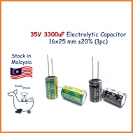 35V 3300uF Electrolytic Capacitor Kapasitor Elco 16x25mm 35v3300uF JCCON (1pc)