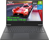 HP 2023 Newest Victus Gaming Laptop, 16.1" 144Hz Display, NVIDIA GeForce RTX 3060, 12th Gen Intel Core i5-12500H(12 Cores), 16GB DDR5 DDR5 | 1TB SSD, Backlit Keyboard, Windows 11, Bundle with JAWFOAL