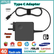 Fast Universal Charger 65W Type C PD3.0 Laptop Adapter Compatible with Lenovo ThinkPad Yoga 6, HP Chromebook, Dell XPS, ASUS, Acer, , Xiaomi, Infinix, Samsung, notebook more Type C Device