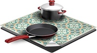 CREARREDA Induction Hob Protector, 52 x 60 cm, Scratch Resistant and Non-Slip, Made in Italy, Induct
