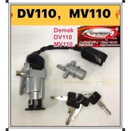DEMAK DV110 MAIN SWITCH SET (ST) // DV110 MV110 DV MV 110 MAIN SWITCH IGNITION SUIS LOCK KEY SET RUM