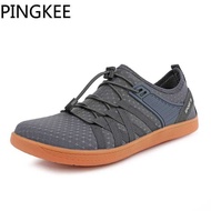 PINGKEE Tennis Mens Barefoot Shoes Trail Running Men's Wide Nose Shoes Lightweight Zero Drop