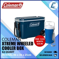 Coleman 62QT Xtreme Wheeled Cooler Box (FREE 1/2G Cooler)