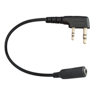 SWEET~ Universal 3 5mm Female To K Type 2Pin Adapter Clear Communication for Two Way Radio Headphone