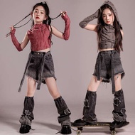 Sweet Cool jazz Dance Catwalk Girl jazz Dance Costume Dune Wasteland Practice Costume Suit Hip Hop j