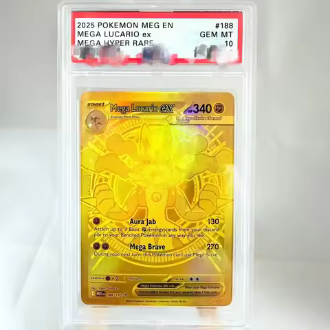 Diy PTCG English Mega Lucario ex Rating Card Gardevoir Charizard Venusaur Latias Copy Version Classi