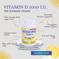 Fern D Vitamins Original 120 softgels 1000 I.U Vitamin D3 Authentic Fern D Vitamin D