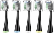Replacement Toothbrush Heads for Water Pik Complete Care 5.0/9.0 (CC-01/WP-862), with Covers, 4 Coun
