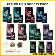 ❆Reflex Plus Dry Cat Food repack 1kg reflex cat food Makanan Kucing kitten food hairball solution salmon cat food chicken✷
