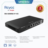 Ruijie Reyee RG-EG105G-P-V3 Cloud Managed PoE Gigabit Router 5 Port 54W