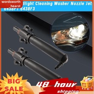 2Pcs Front Headlight Cleaning Washer Nozzle 6438P1 6438F3 for  307 207 607  C4 C5 Headlamp Wiper Jet