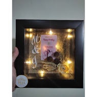 15x15cm gold gift frame