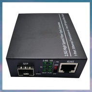 2.5G Fiber Optic Media Converter Gigabit SFP Transceiver 1000Mbps Compatible with Common E/GPON
