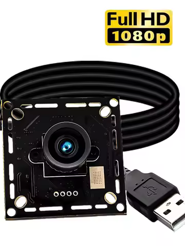 WGWK 1080P 60FPS USB Camera Module With 2mm 108° No Distortion Lens High Speed UVC Plug Play AEC AEB