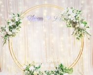 浪漫輕奢紗幔背板-圓框系列 小資族首選婚禮佈置 專人服務